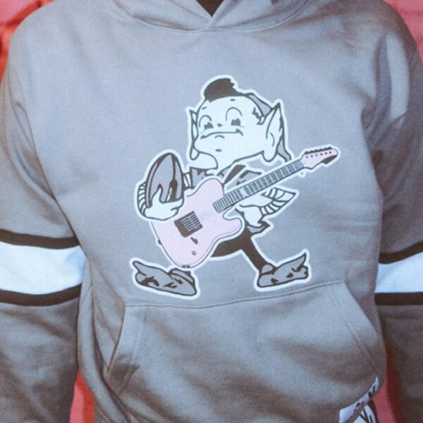 Mgk x Cleveland Browns Grey Hoodie