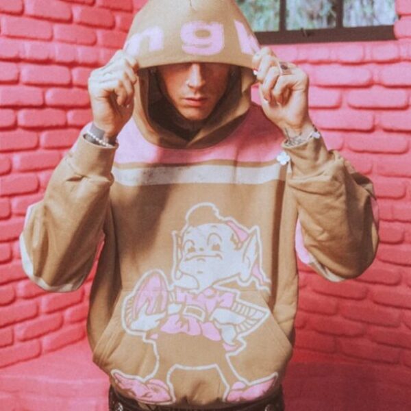 mgk x Cleveland Browns Tan Hoodie
