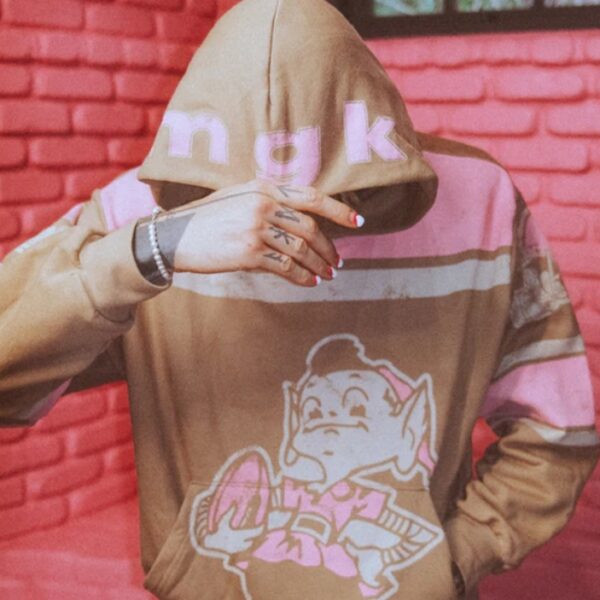 mgk x Cleveland Browns Tan Hoodie