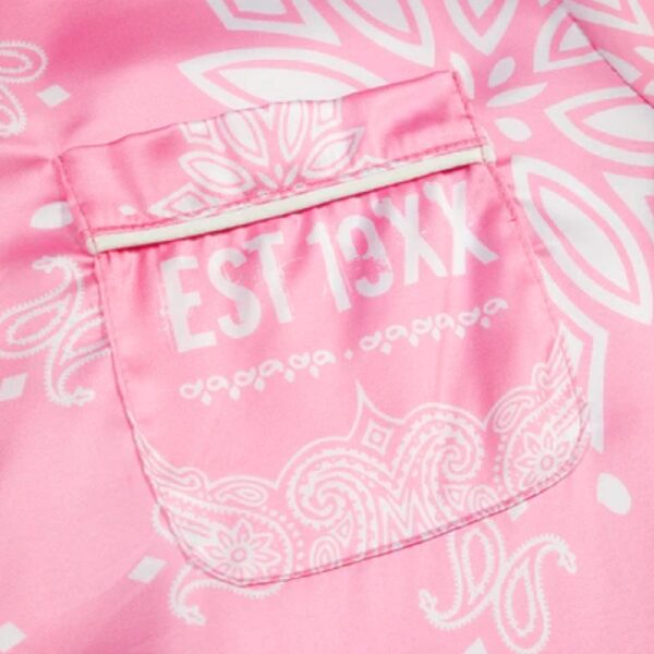 est 19xx pink bandana print pj shirt