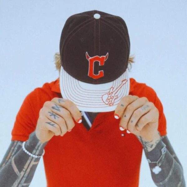 Mgk x cleveland guardians navy 59fifty fitted hat