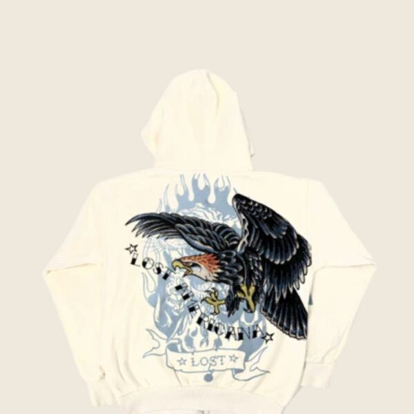 eagle rhinestone hoodie